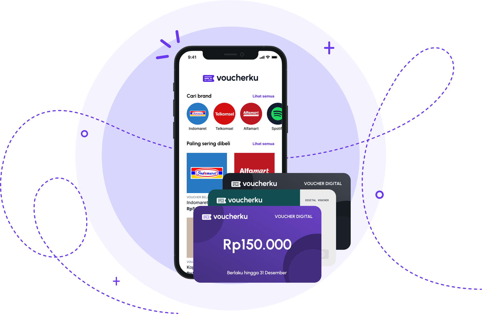 Ilustrasi beli voucher.