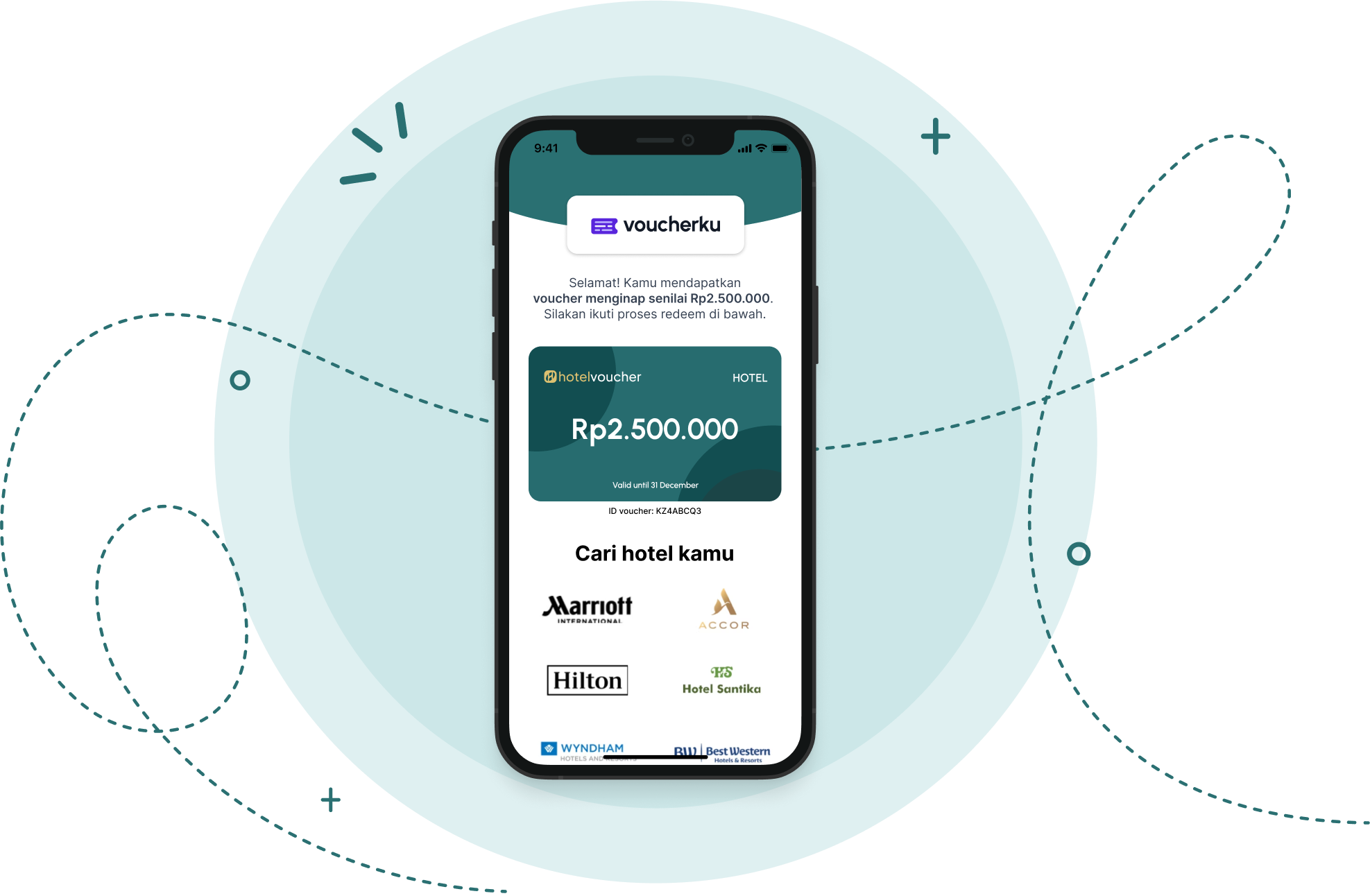 Ilustrasi mengatur voucher untuk campaign hadiah.